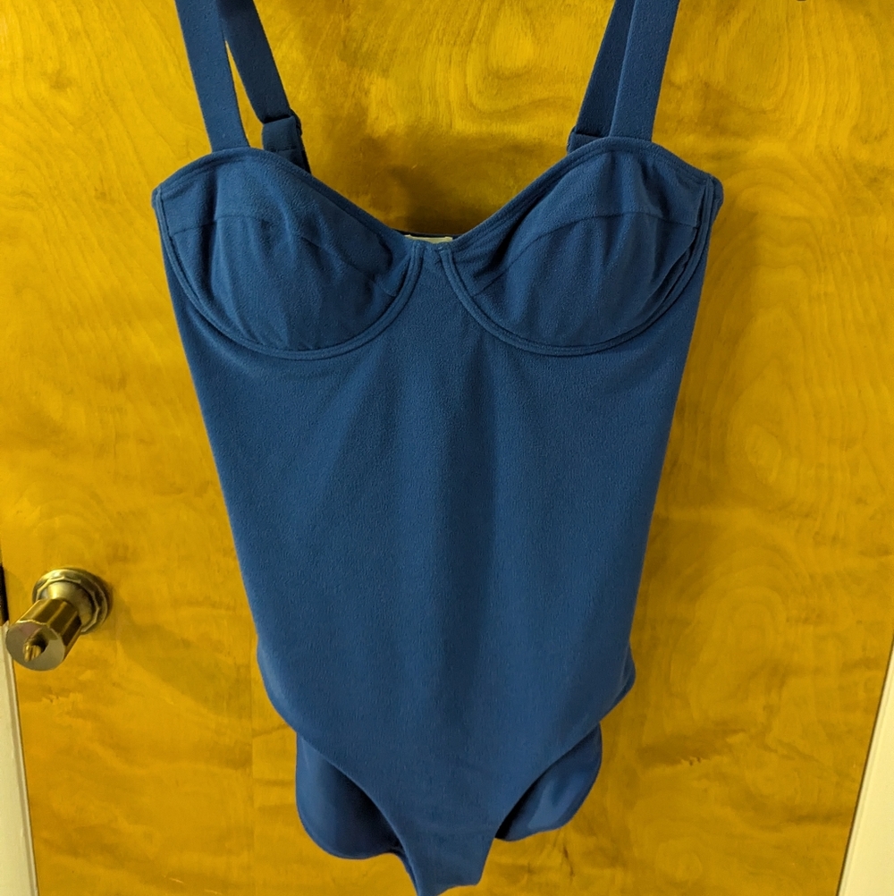 Minnow Terry Blue Women's One-Piece Swimsuit